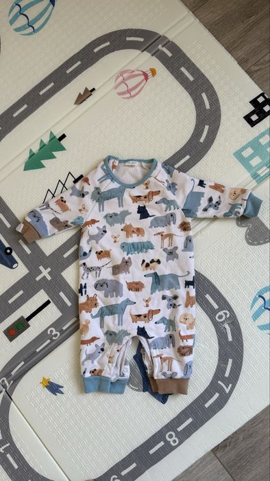 Комбінезон/ромпер на флісі next 3-6 місяці 74