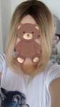 Włosy naturalne topper blond z odrostem uzupełnienie nowy