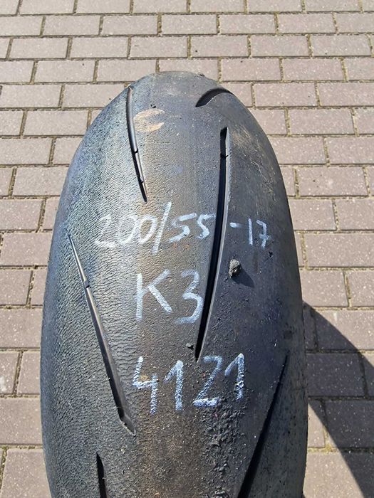 Opona METZELER RACETEC K3 - 200/55-17 / D213, slick, Superbike KR tor