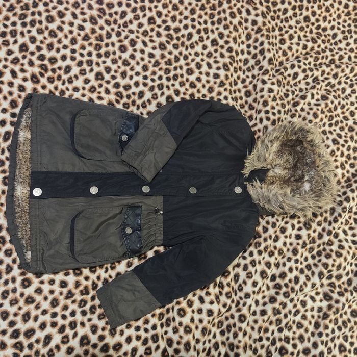 Парка куртка курточка демисезонная на меху для девочки River Island 1