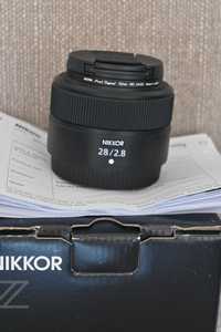 Объектив Nikon Nikkor Z 28mm f/2.8. Стан нового. На гарантии