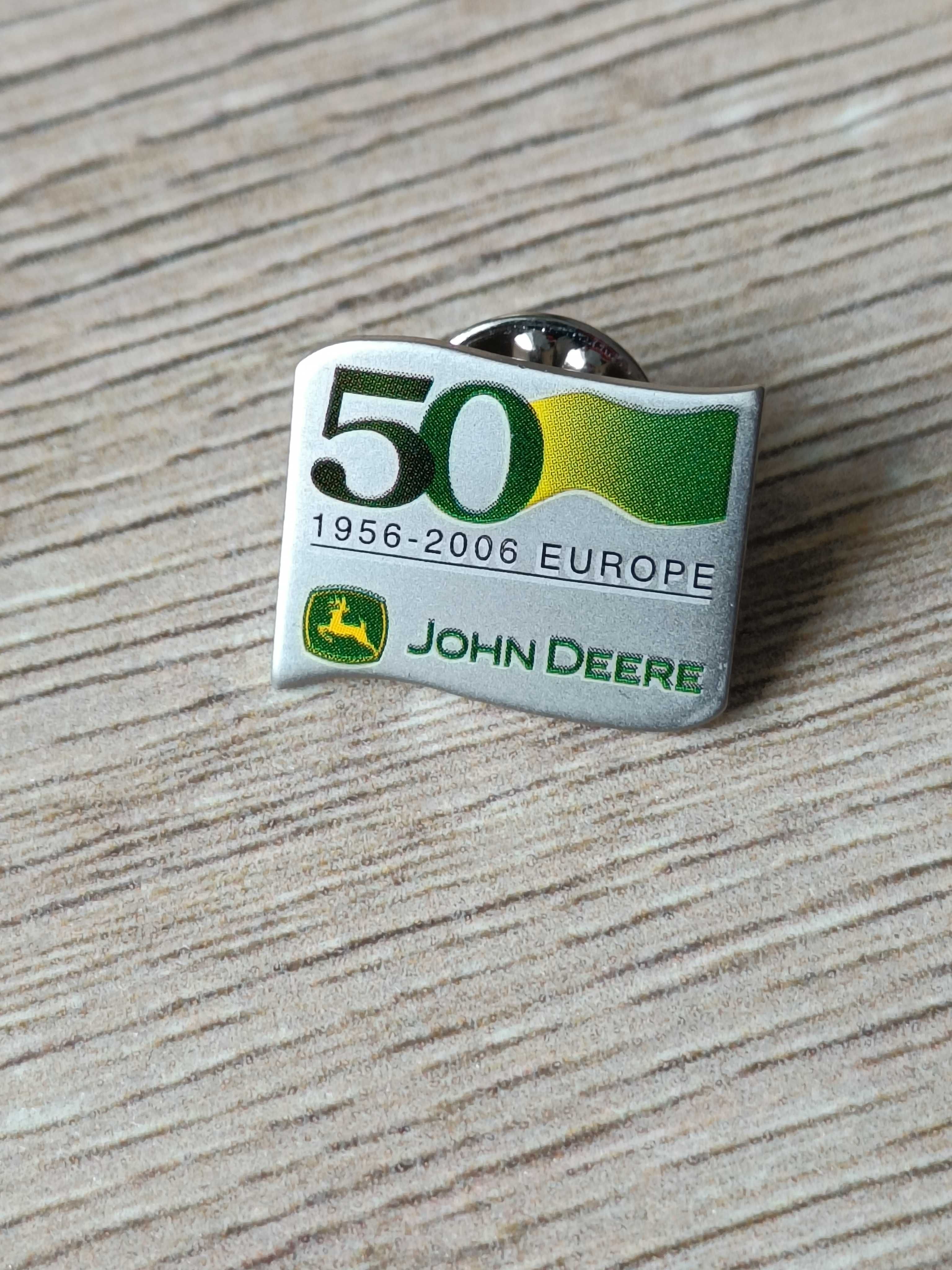 Kolekcjonerska unikatowa przypinka 50 lat John Deere