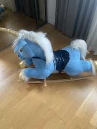 duży niebieski koń bujany, odbiór osobisty