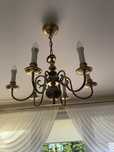 Lampa żyrandol mosiężny