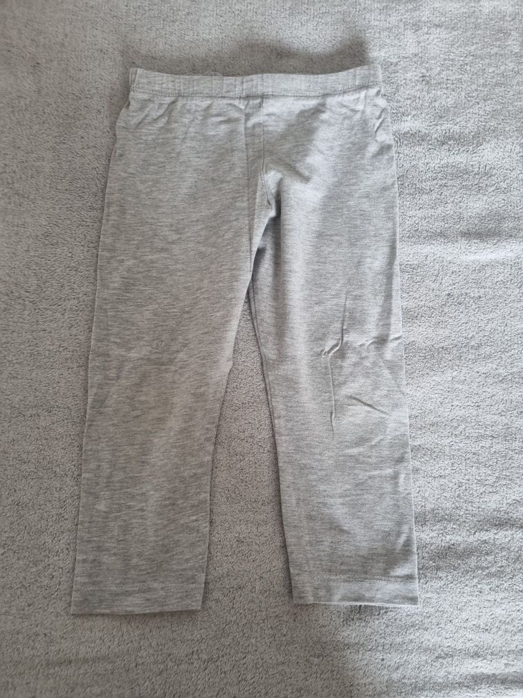 Legginsy dziewczęce szare