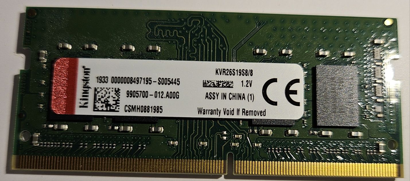 Pamięć RAM  Samsung 8GB+8GB DDR4 Kingston 8GB