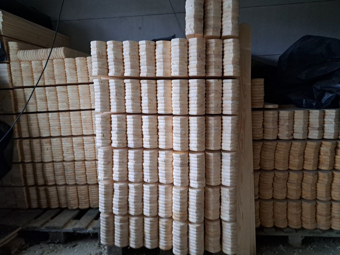 Sztachety drewniane świerkowe 9cm płoty,balkony,tarasy OD RĘKI