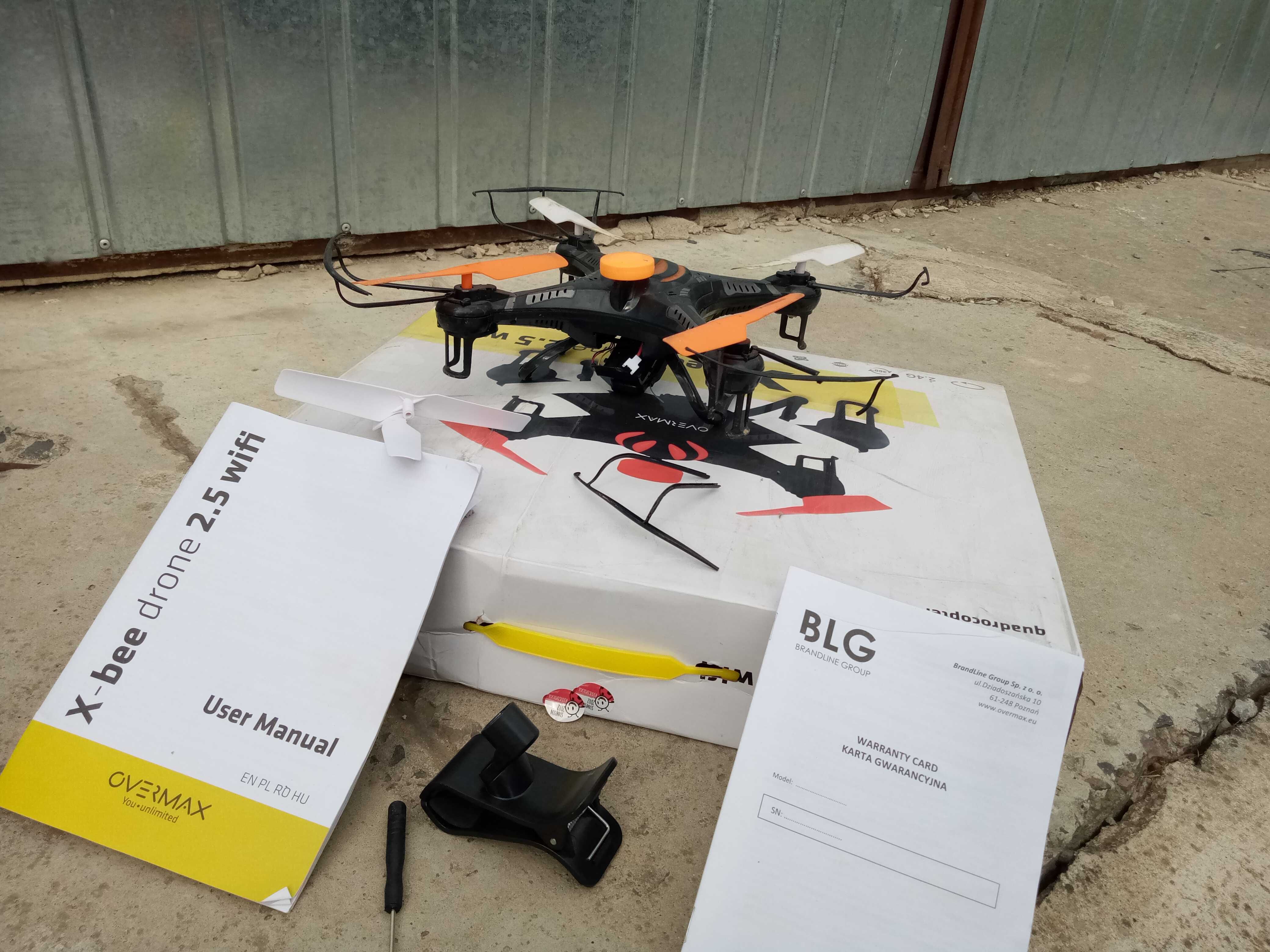 Dron Overmax 360 tanio lekko uszkodzony
