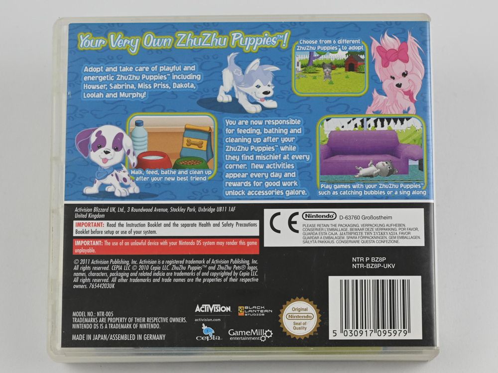 NINTENDO - DS Lite - Gra ZhuZhu Puppies