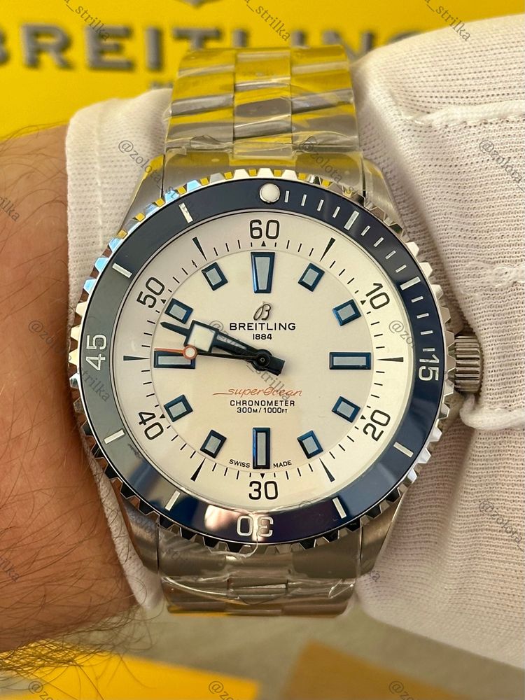Чоловічий годинник Breitling Super Ocean. Мужские часы Брейтлинг