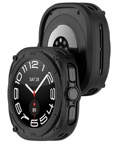 Zestaw 2 x Szkło Hartowane + Etui do Samsung Galaxy Watch 7 Ultra 47mm