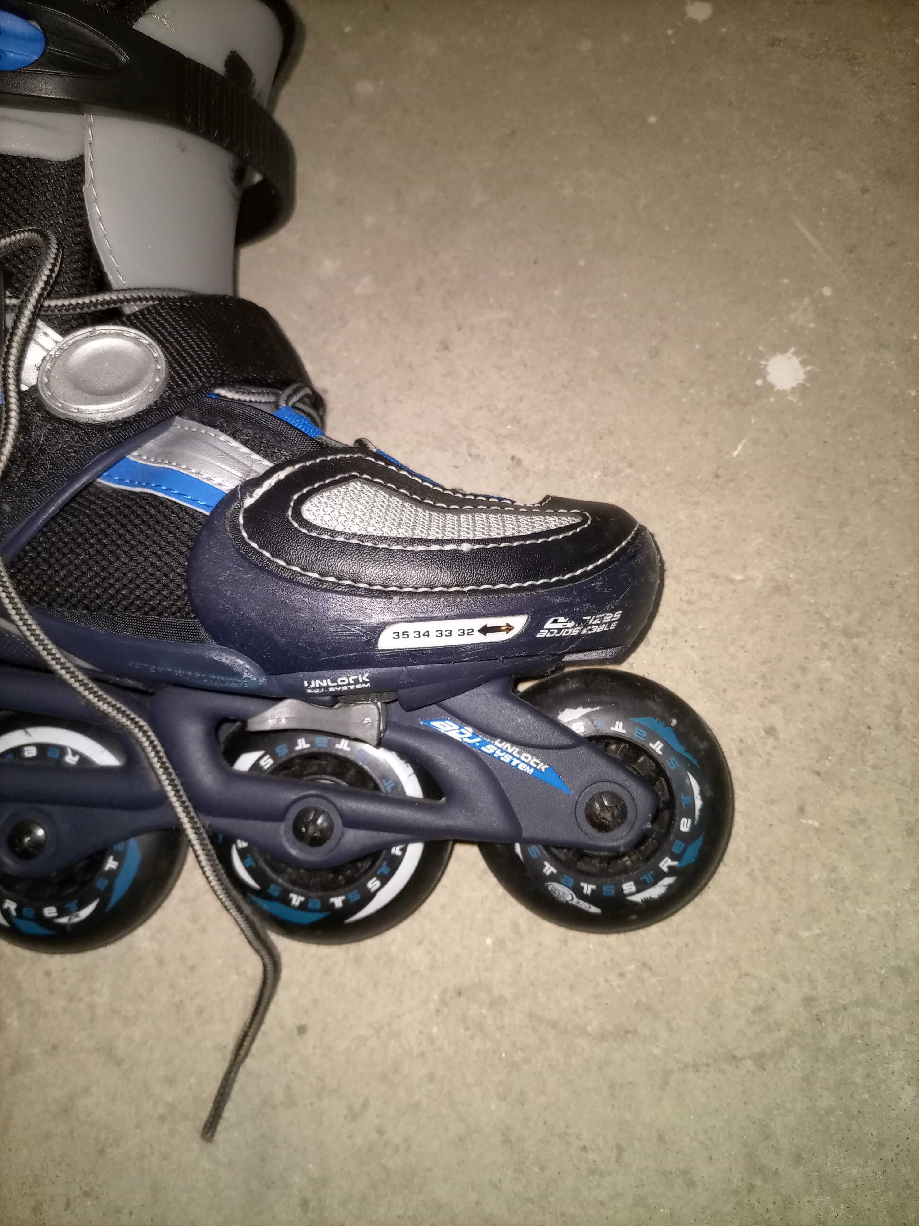 Vendo patins em linha da Toys'rus 32 extensível até ao 35