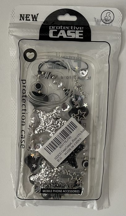 Etui z łańcuszkiem i gwiazdkami do iPhone 14 Pro Max