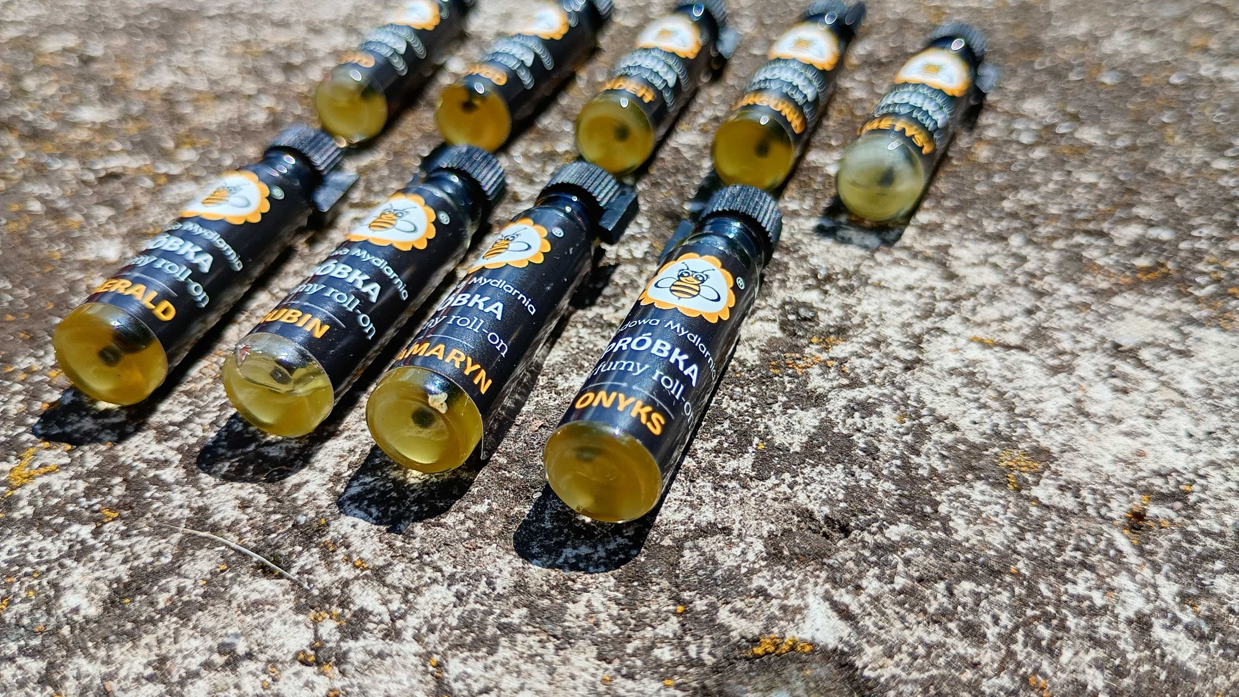 Zestaw próbek perfum roll-on Miodowa Mydlarnia