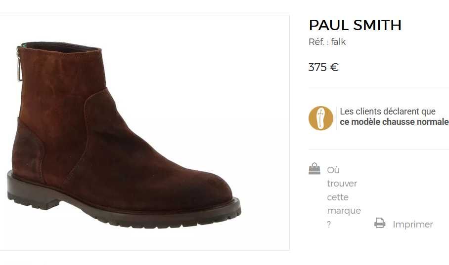 Чоботи чоловічі Paul Smith, 42р