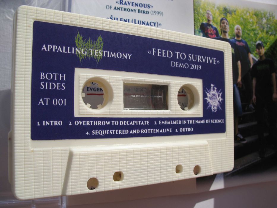APPALING TESTIMONY demo 2019 WHITE version UKR дезметал на кассете MC*