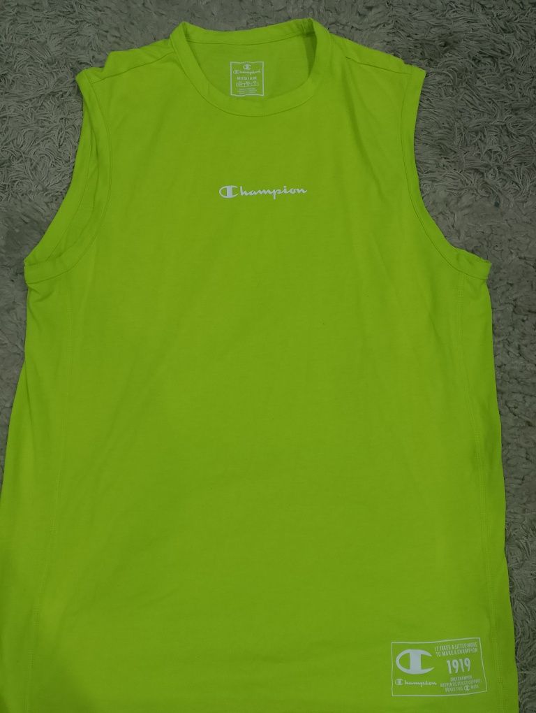 Limonkowy tank top Champion