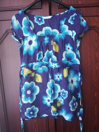 Блуза женская блузка жіноча с цветочным принтом р. 44-46