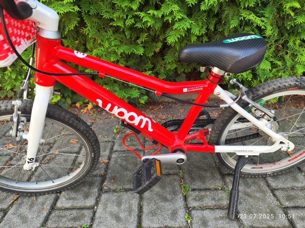 Woom 3 rower rowerek dla dzieci 16" cali wysyłka czerwony