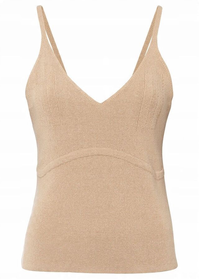 Top dzianinowy beżowy r.32/34