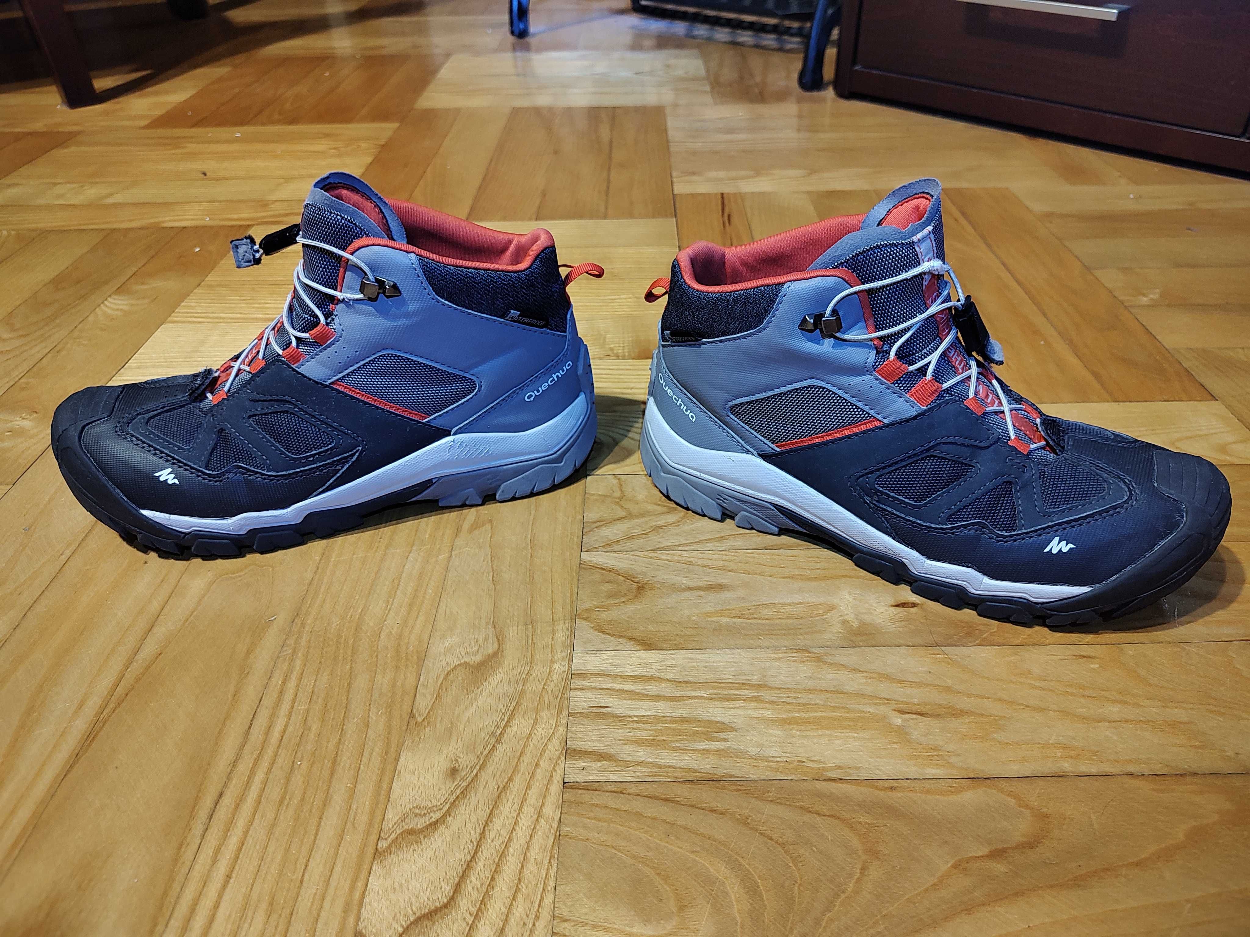 Buty turystyczne dla dzieci Quechua Crossrock Mid wodoodporne 37