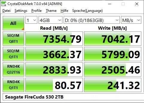 SSD 2 TB M.2 PCIe 4.0 Seagate FireCuda 530 with Heatsink