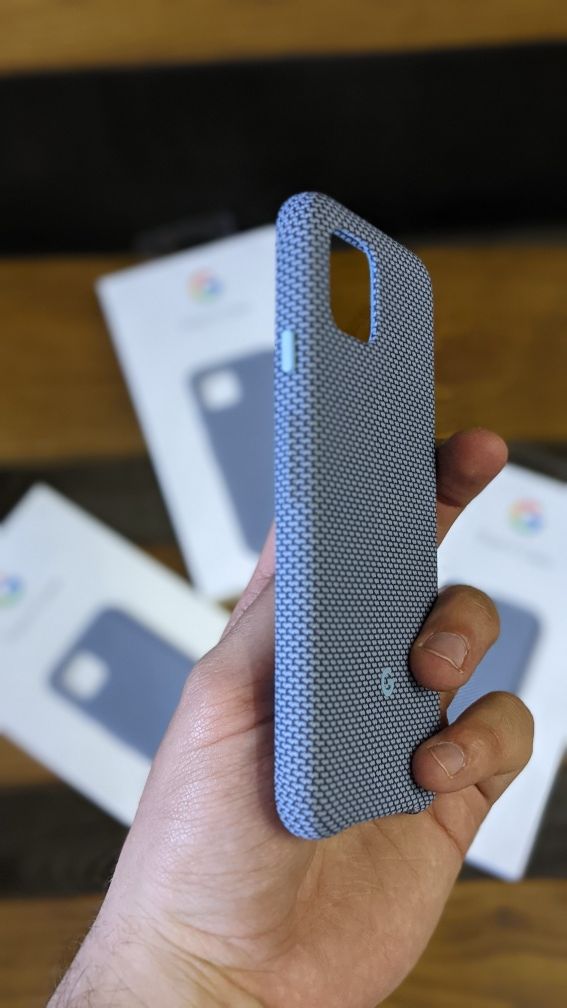 New Чохол Google Pixel 4 Fabric Case оригінал Blue-ish Чехол