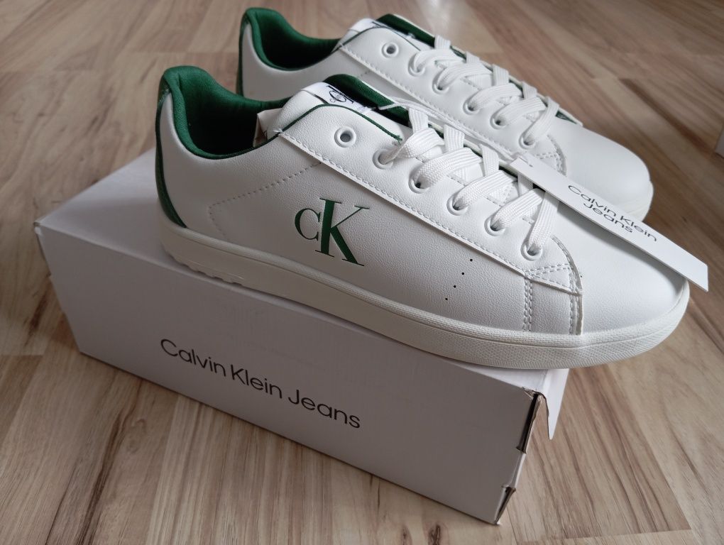 Białe trampki Calvin klein