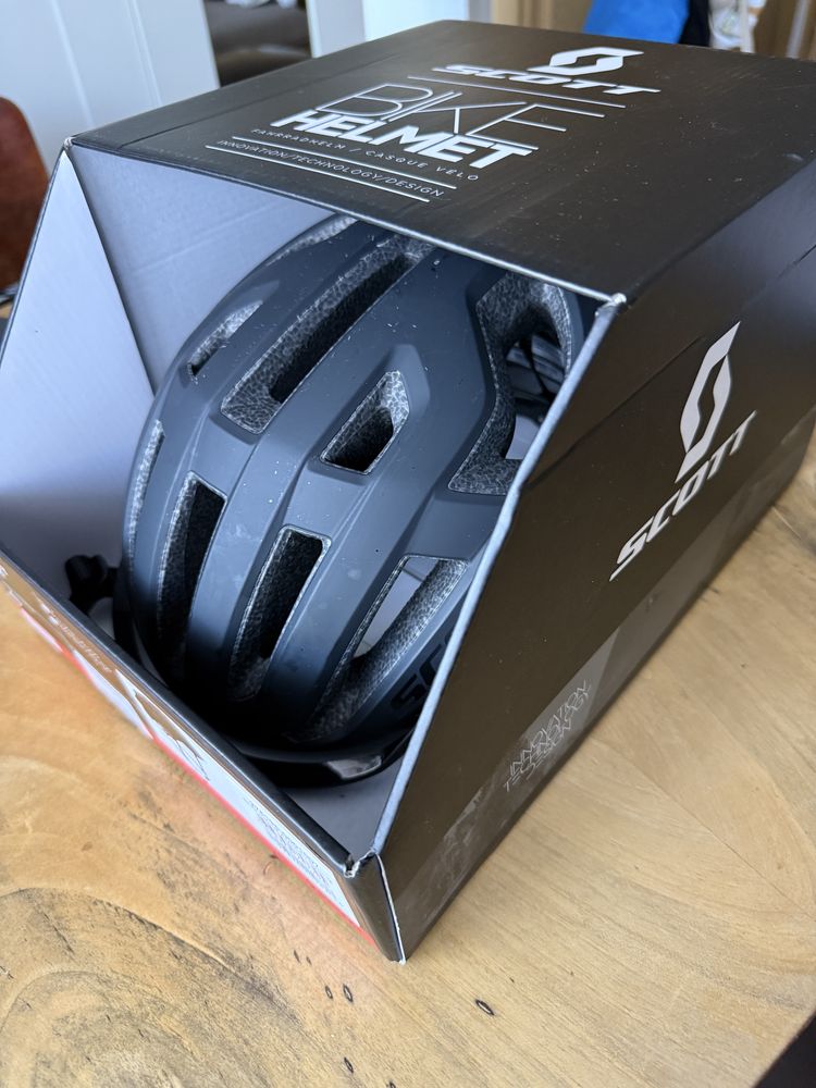 Kask rowerowy MTB, scott ARX, M, 55-59 cm, czarny