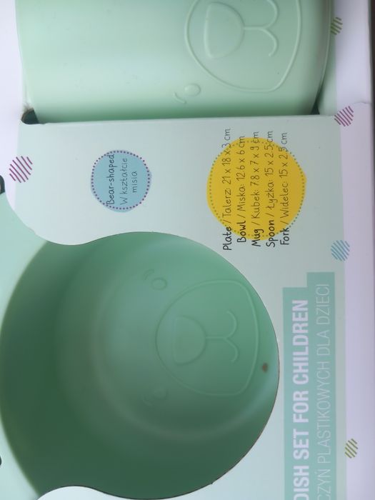 4 x Zestaw Naczyń plastykowych  dla dziecka  Smukee Kids