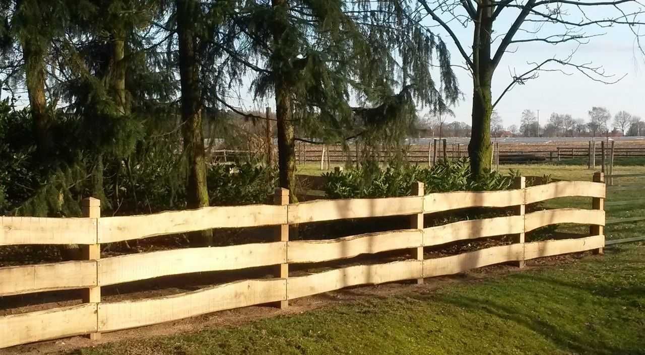 Płot wiejski ogrodzenie ranczo z deski