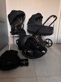 Коляска 3в1 Cybex priam rose gold