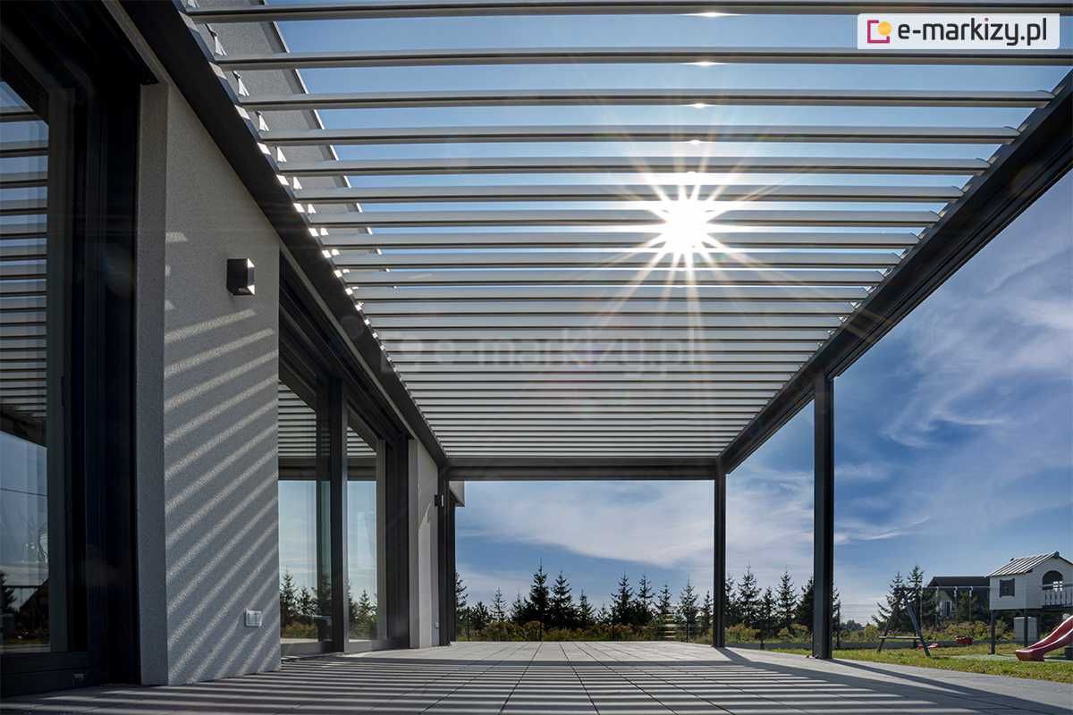 Pergola tarasowa zadaszenie altana wiata na taras do ogrodu SB400