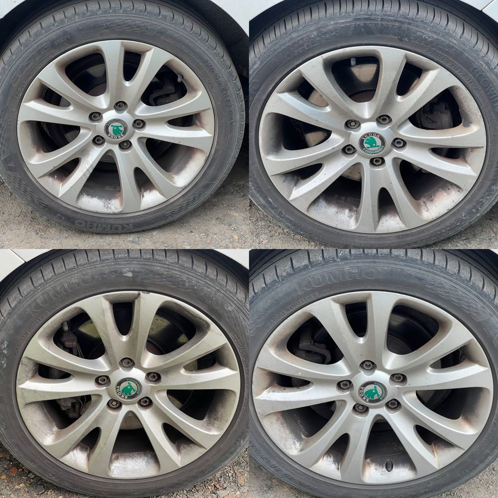 Диски колеса + резина 5/112 R17 резина 225 45 KUMHO Skoda superb