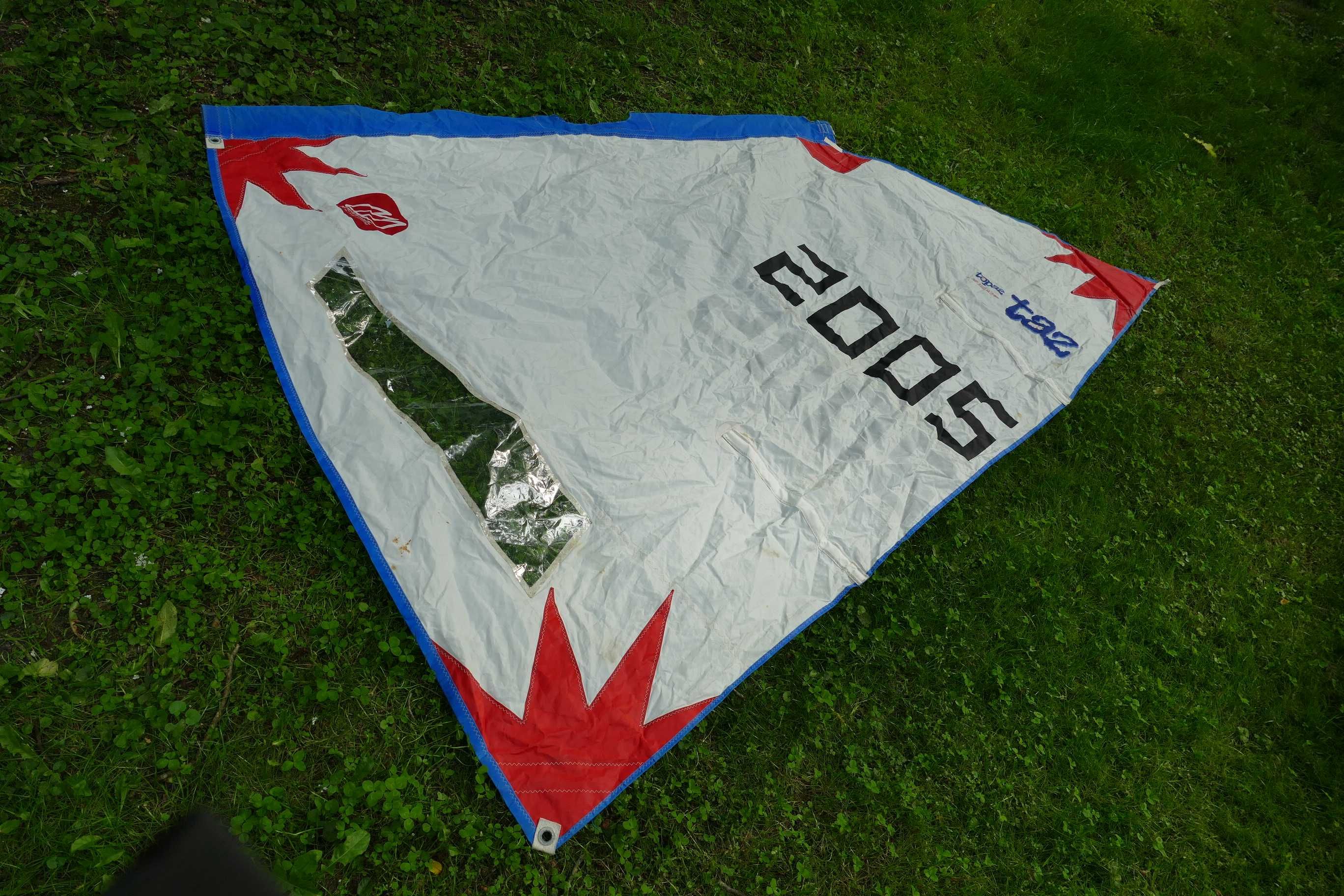 Łódź żaglowa żaglówka Topper Topaz Taz Optimist 2.95m + wózek
