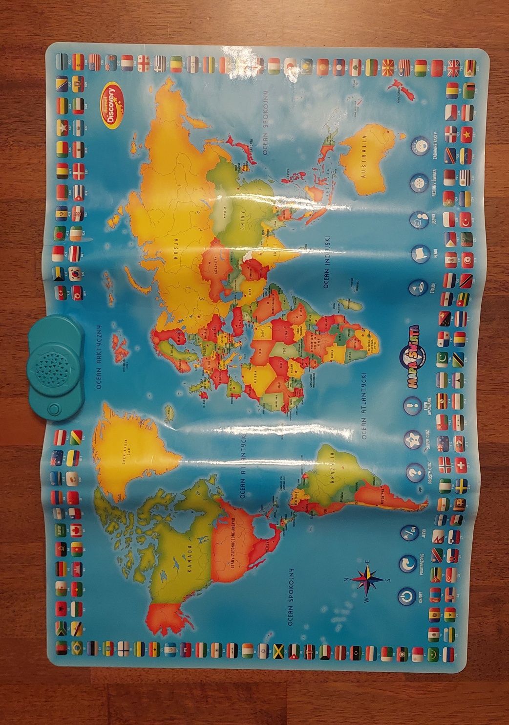 Interaktywna mapa świata PL/ANG