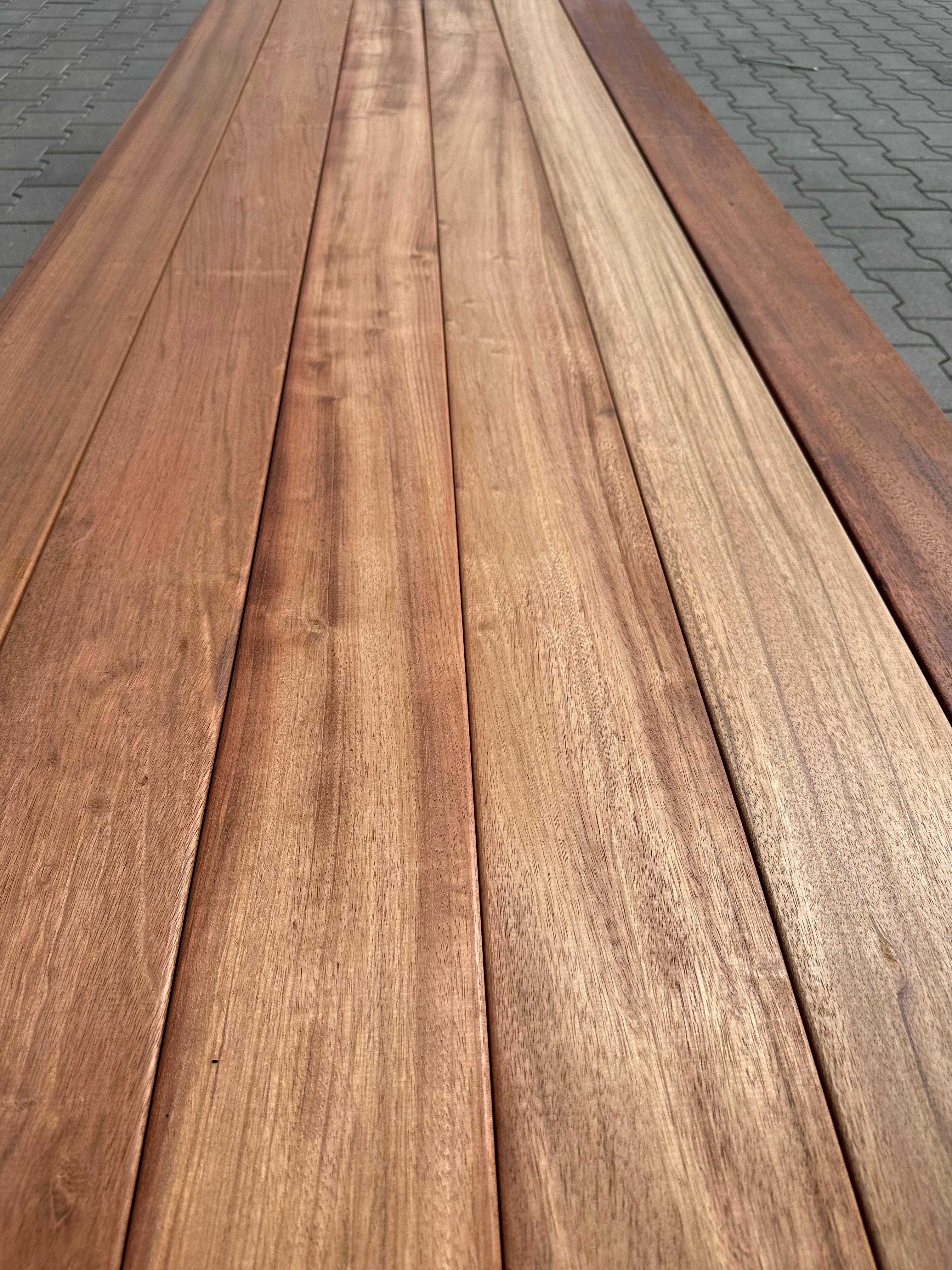 Jatoba Deska Tarasowa 21x145 Gładka-drobny ryfel Fas KD