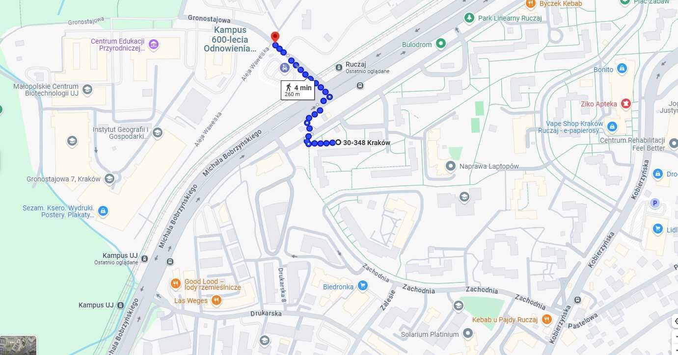 Do wynajęcia pokój 1-os. na Ruczaju - Kampus UJ - 1300zł + opłaty