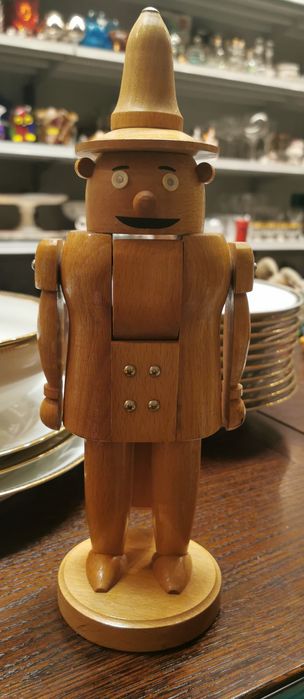 Dziadek do orzechów dekoracja świąteczna drewniana stara