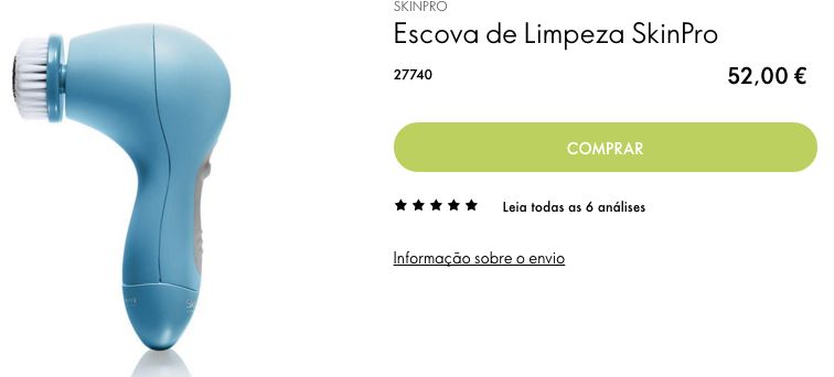 Escova de limpeza facial NOVA - Saldos