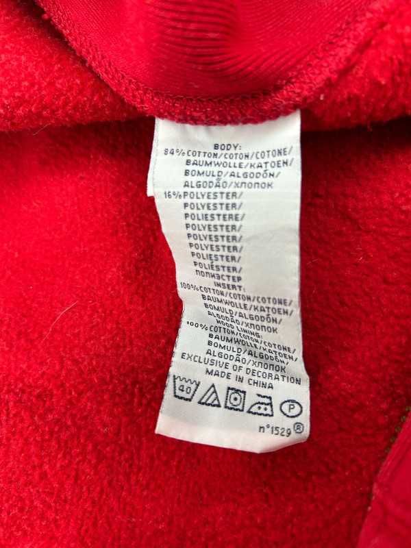Ralph Lauren bluza rozpinana męska czerwona z kapturem L