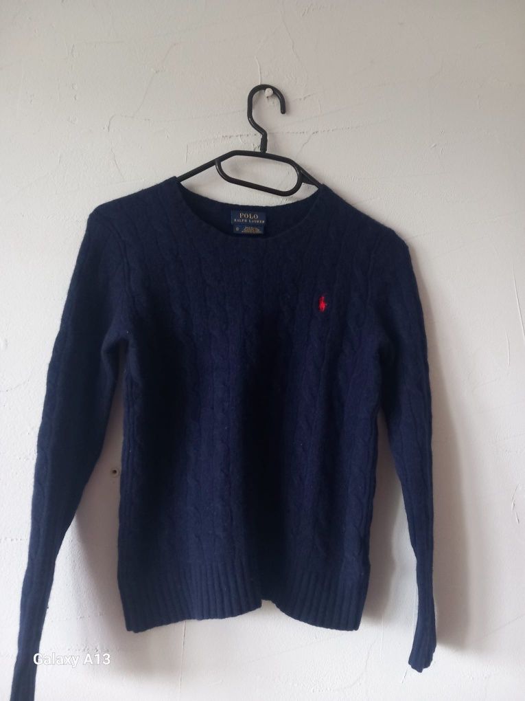 Polo Ralph Lauren sweterek wełna kaszmir xs