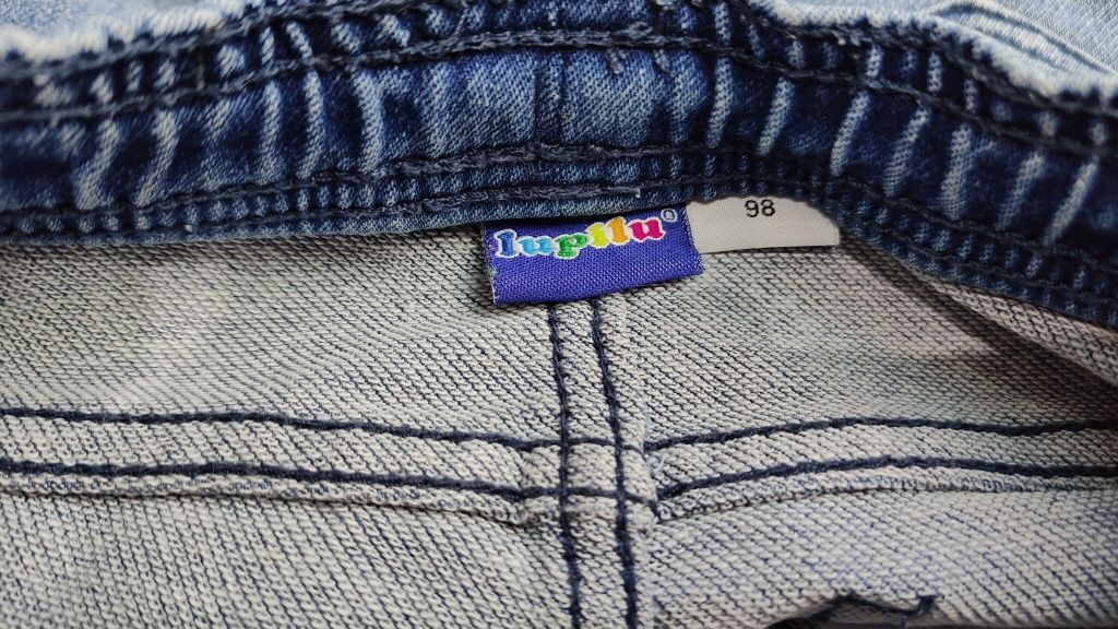 Krótkie spodenki niebieskie jeansowe 98 cm Lupilu
