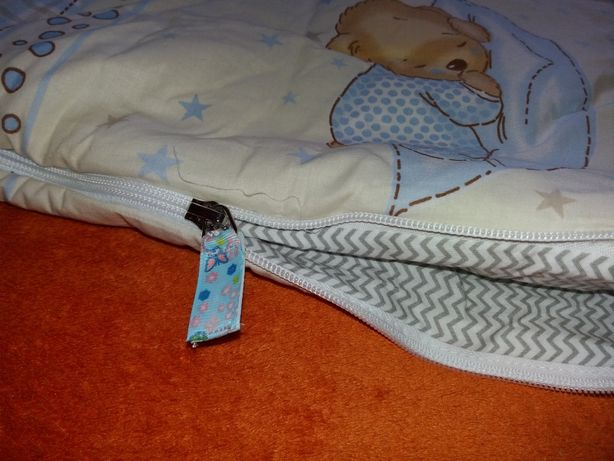 śpiwór cudna pościel dla dziecka sensoryka docisk zamki poduszka NOWE