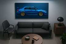 NOWY Duży Obraz Na Ścianę Do Pokoju i Salonu *Subaru Impreza STI*
