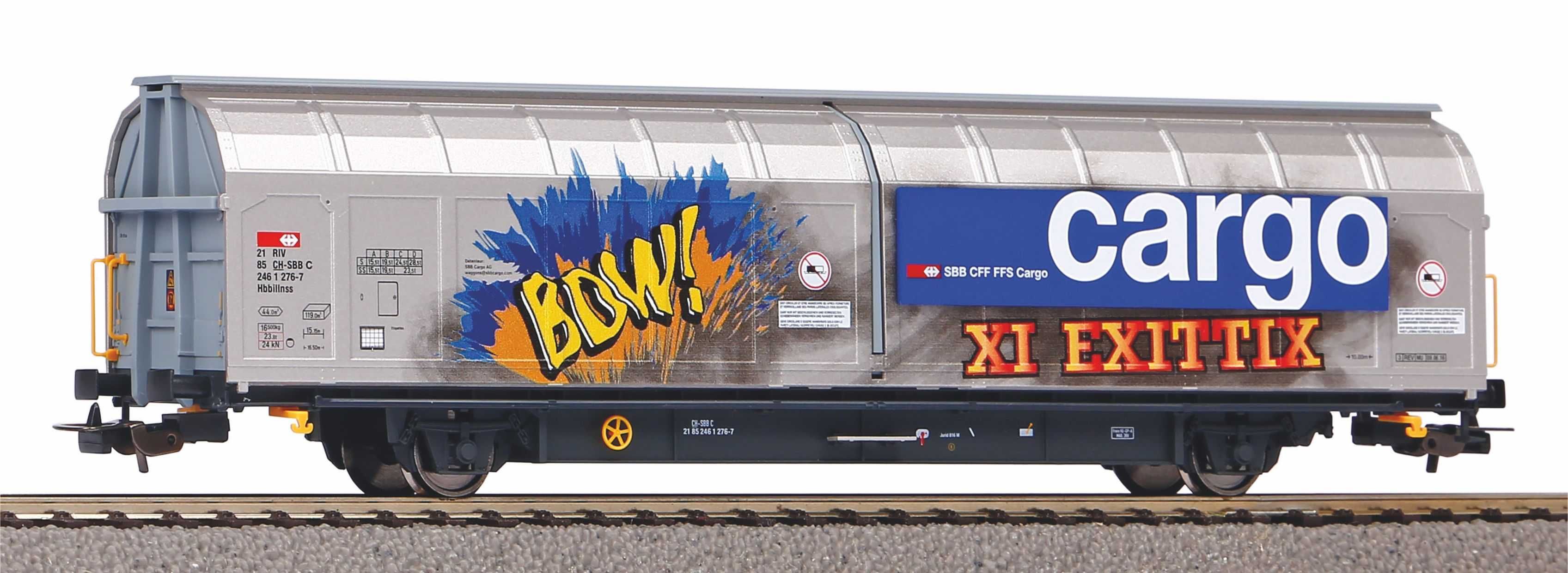 Wagon kryty H0 Schplwg Hbbillnss SBB Graffiti (PIKO 58985)