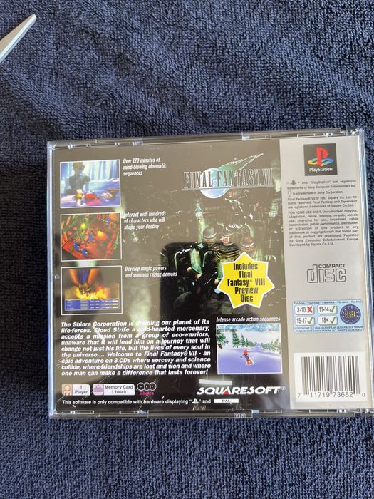 Vendo FF 7 e FF 8 platinum