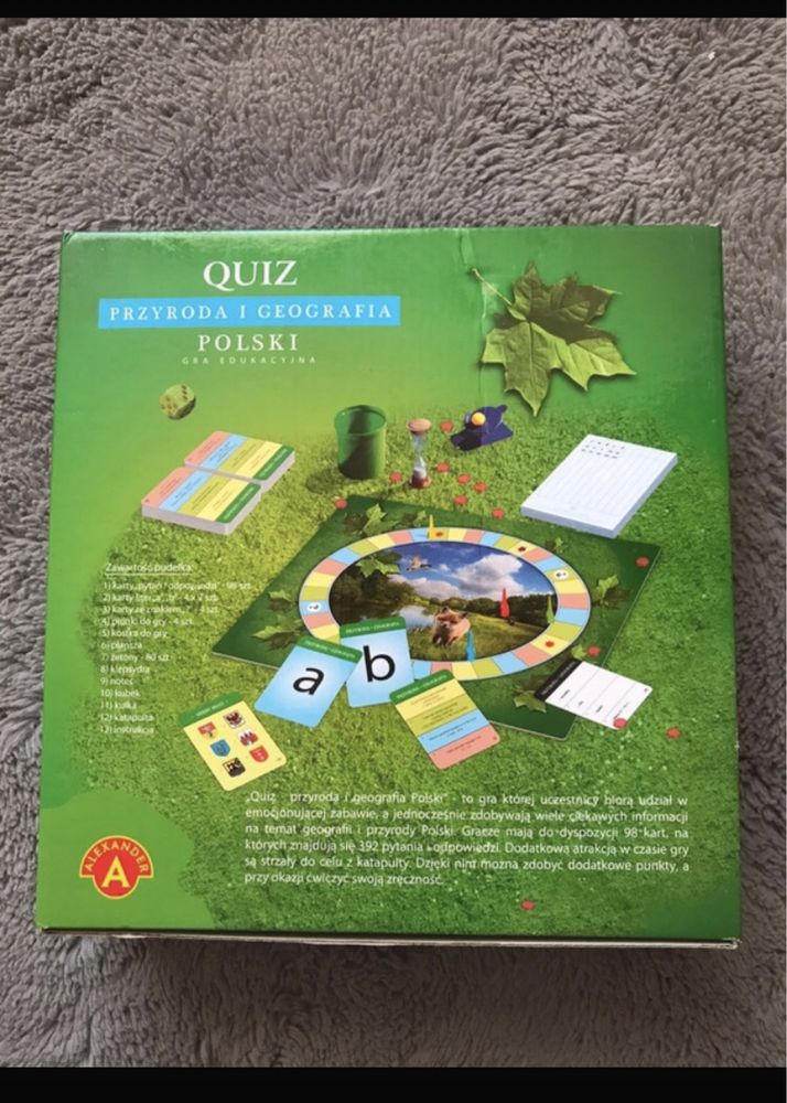 Gra quiz Przyroda i geogragia