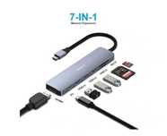 BENFEI HUB 7w1 USB-C na HDMI, 3x USB, USB-C, SD Adapter