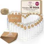 Mini szklane butelki z korkiem upominki 30szt 40 ml WeddingTree B507